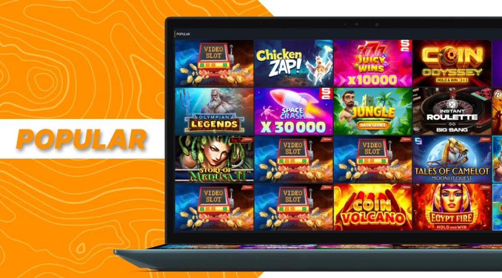 Jogos disponíveis no Cassino MelBet com slots populares e jogos de azar