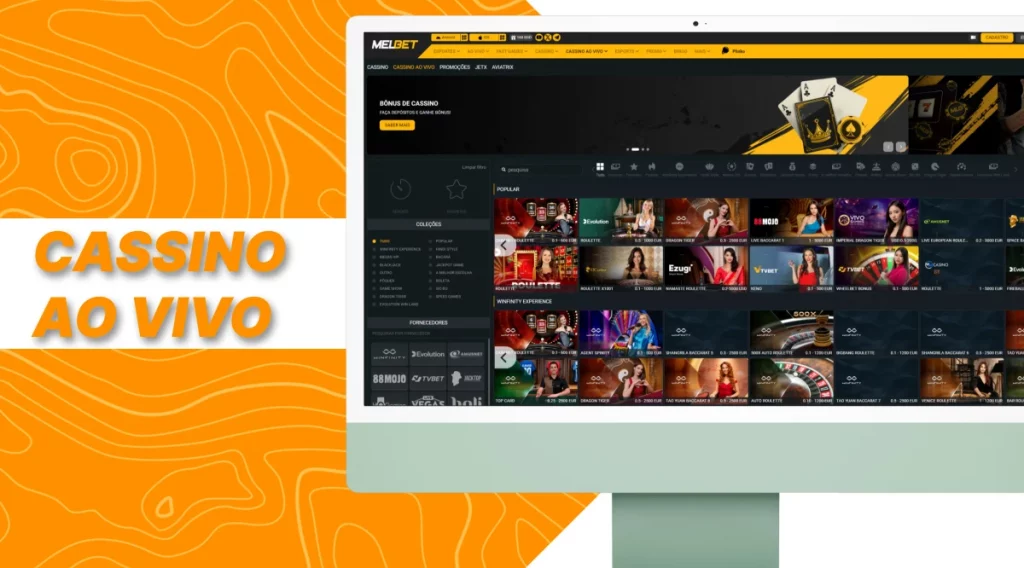 Quais jogos você pode jogar no cassino ao vivo da MelBet