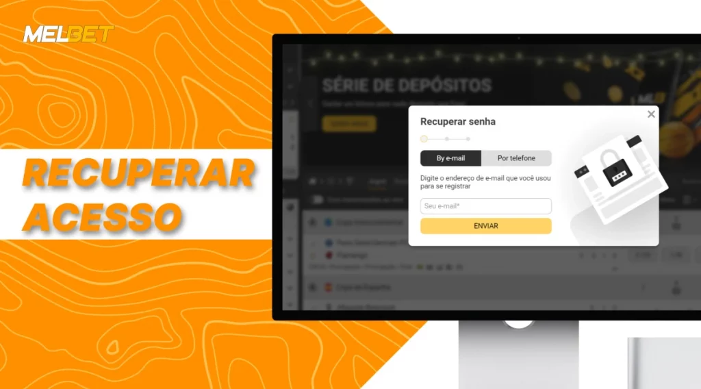 Recuperação de senha da conta MelBet pelo formulário de redefinição